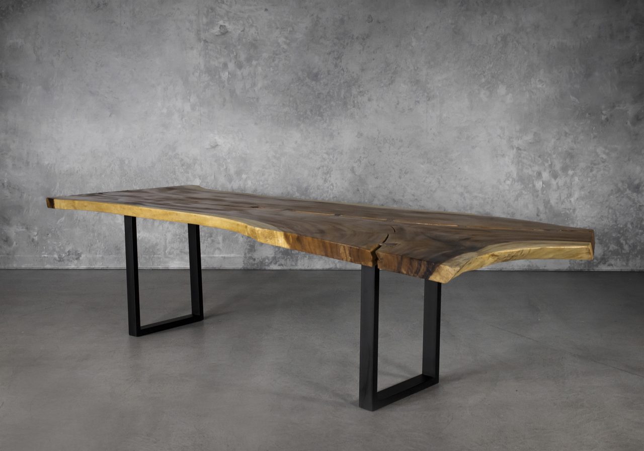 Live Edge Dining Table, Y Angle