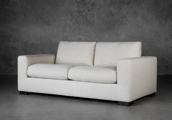 Lucca Loveseat in Linen Fabric, Angle