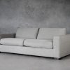 Lucca Sofa in Light Grey Fabric, Angle