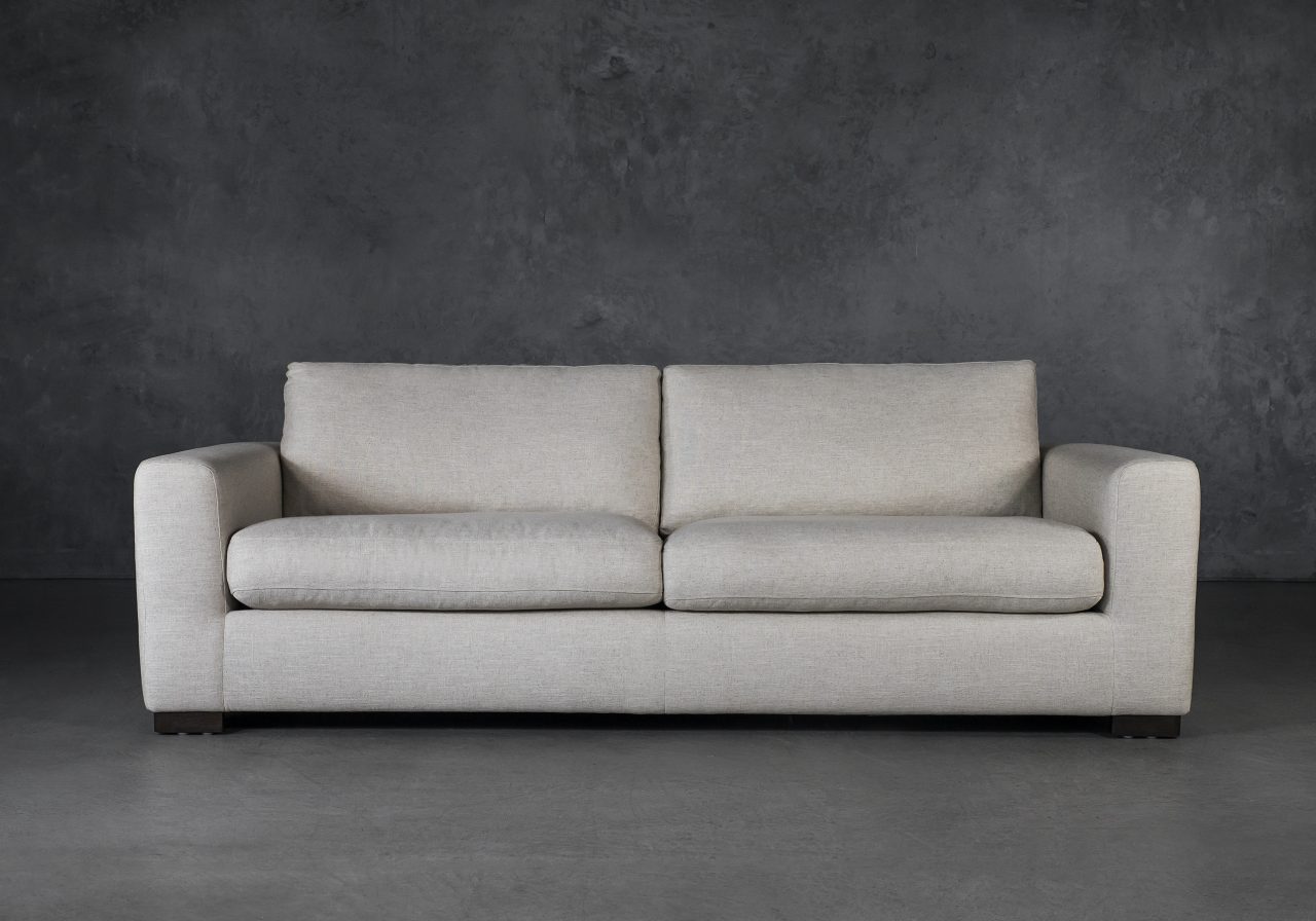 Lucca Sofa in Linen Fabric, Front