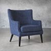 Marley Chair in Blue C012 Fabric, Angle