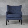Marley Chair in Blue C012 Fabric, Front