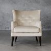 Marley Chair in Beige C686 Fabric, Front