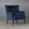 Marley Chair in Blue C758 Fabric, Angle