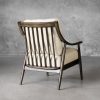 Mart Accent Chair in Linen Fabric, Back
