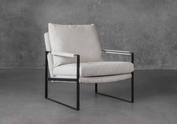 Reggie Chair in Beige fabric, Angle Reggie Chair in Beige fabric, Angle
