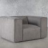 Emma Chair, Grey, Angle