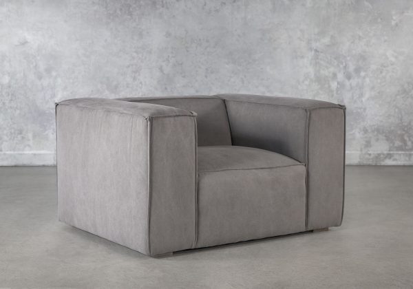 Emma Chair, Grey, Angle