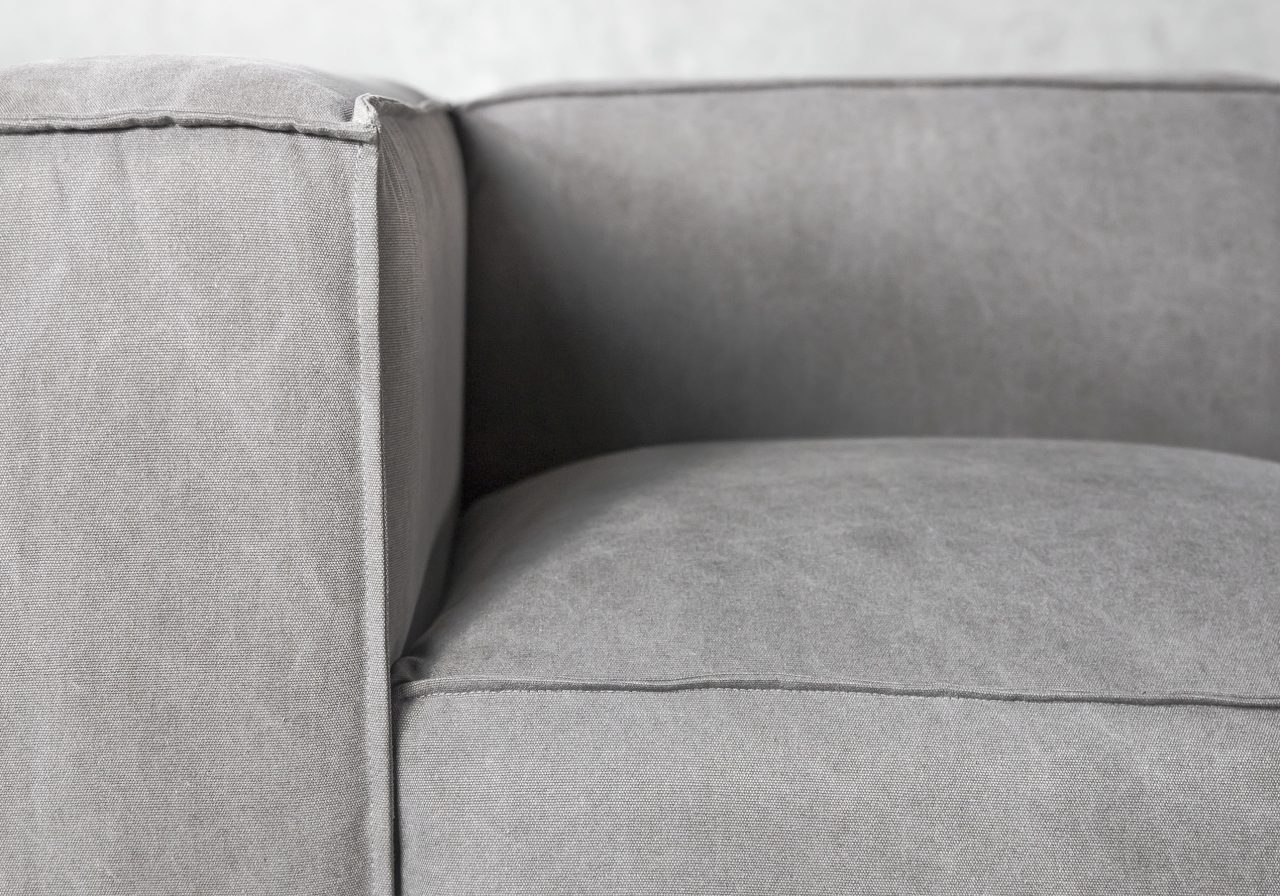 Emma Chair, Grey, Close Up