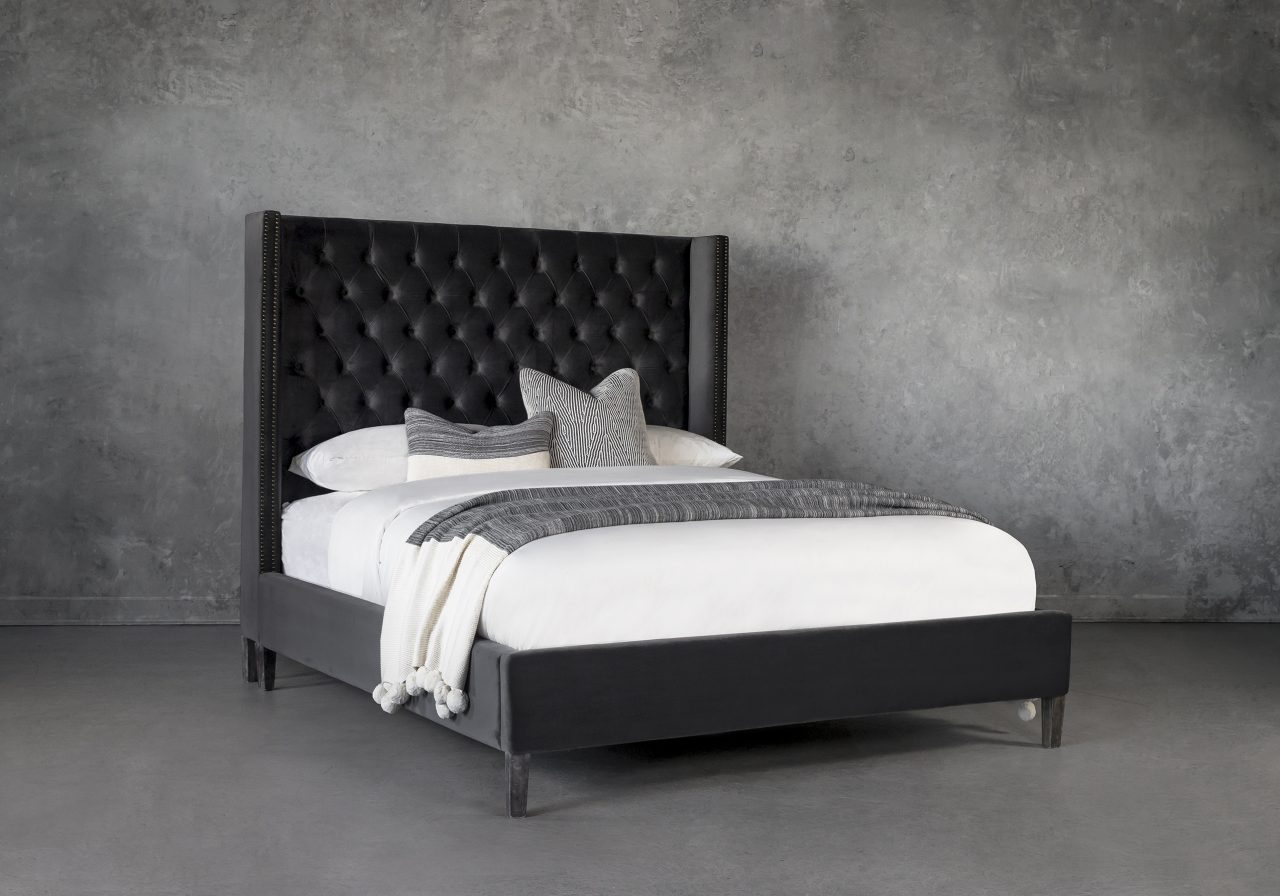 Albert Bed in Grey, Angle