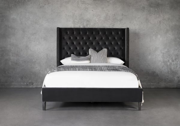 Albert Bed in Grey, Front