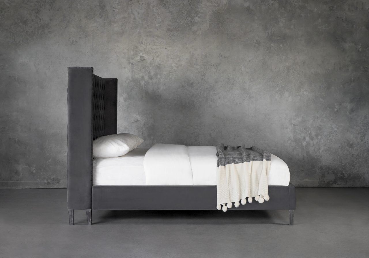 Albert Bed in Grey, Side