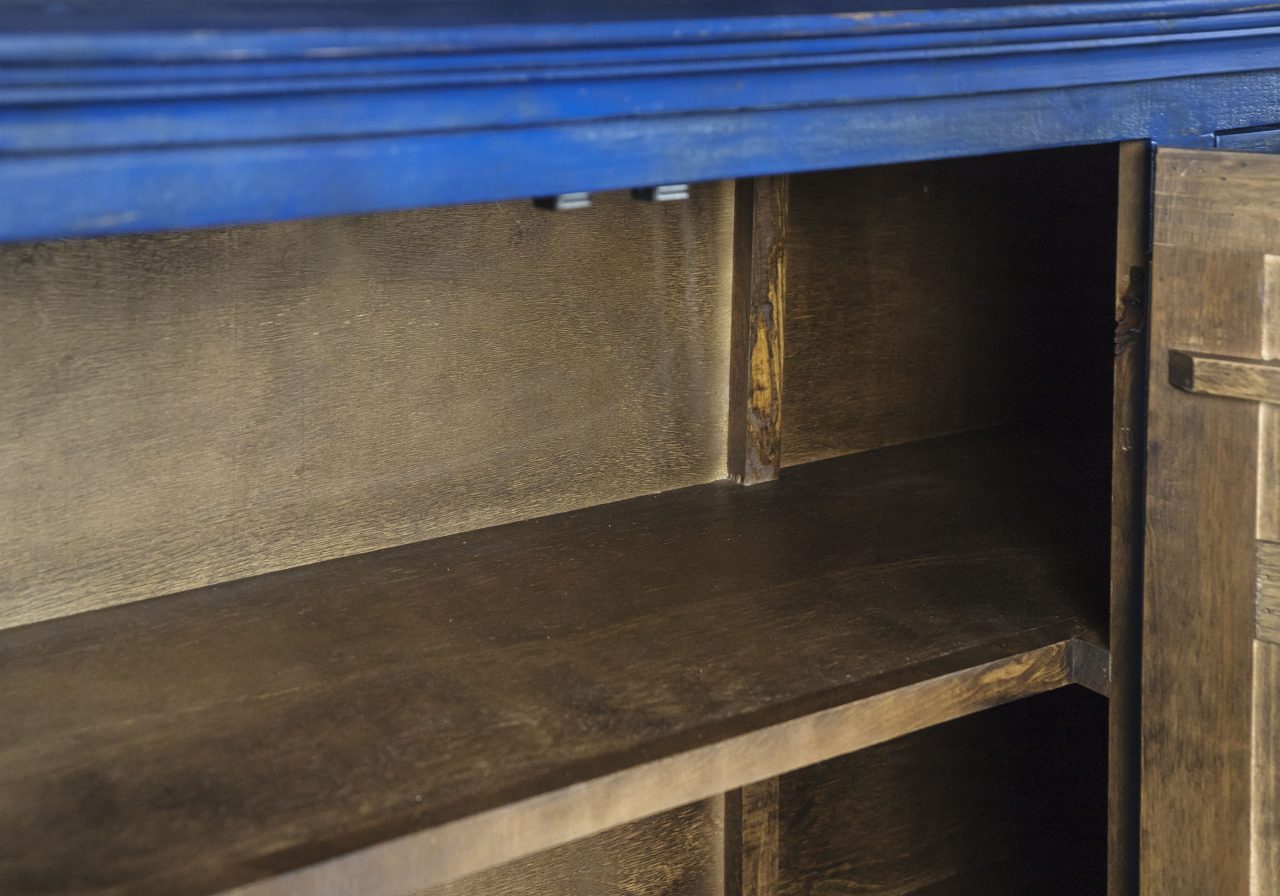 Capri Blue Console, Shelves