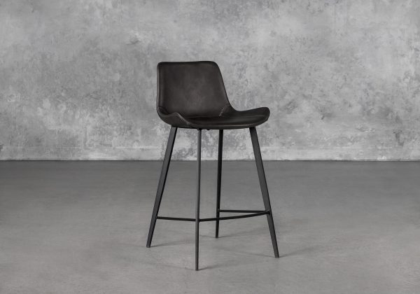 Hype Counter Stool in Vintage Grey, Angle