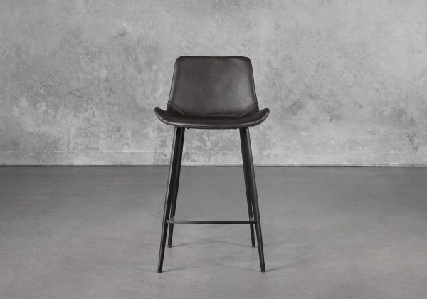 Hype Counter Stool in Vintage Grey, Front