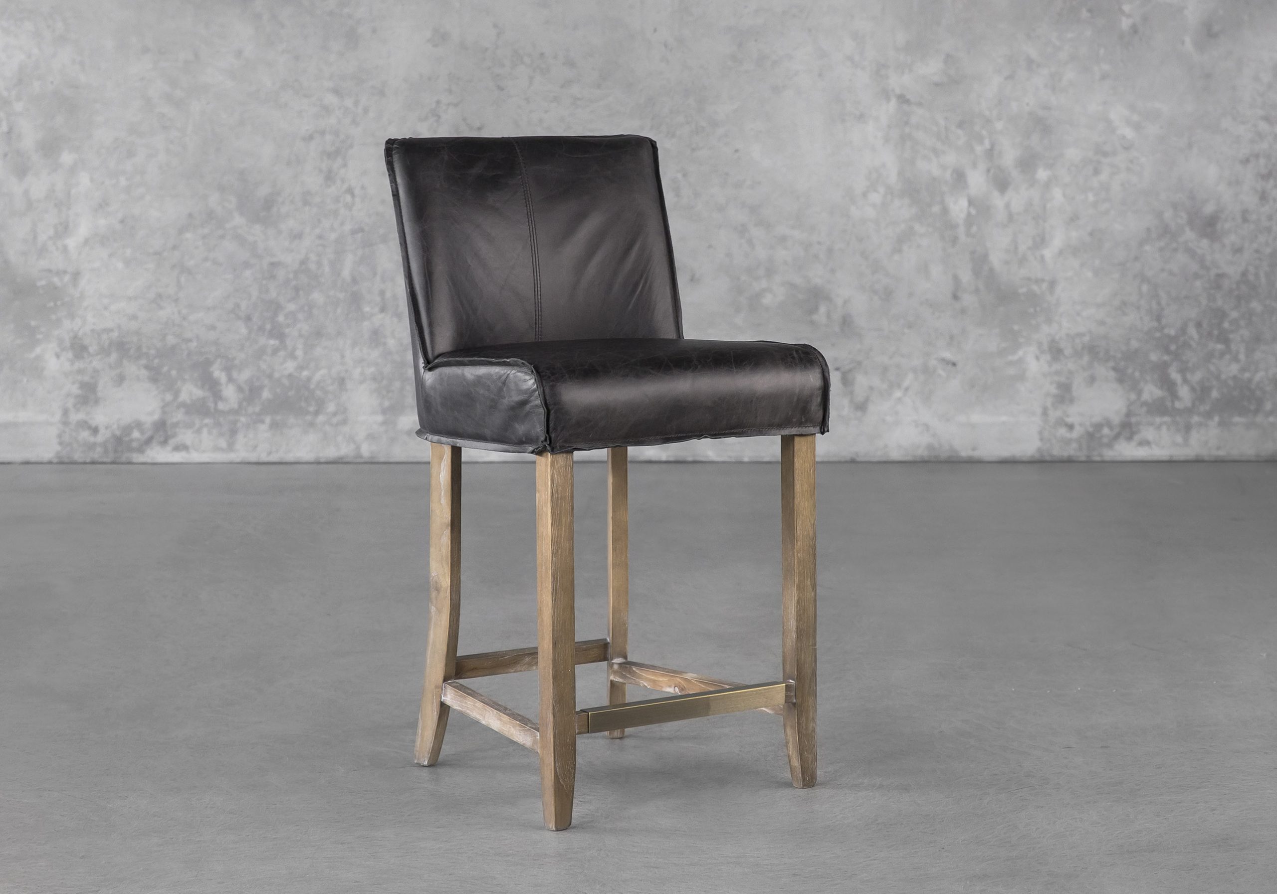 Jonny Counter Stool Black Angle