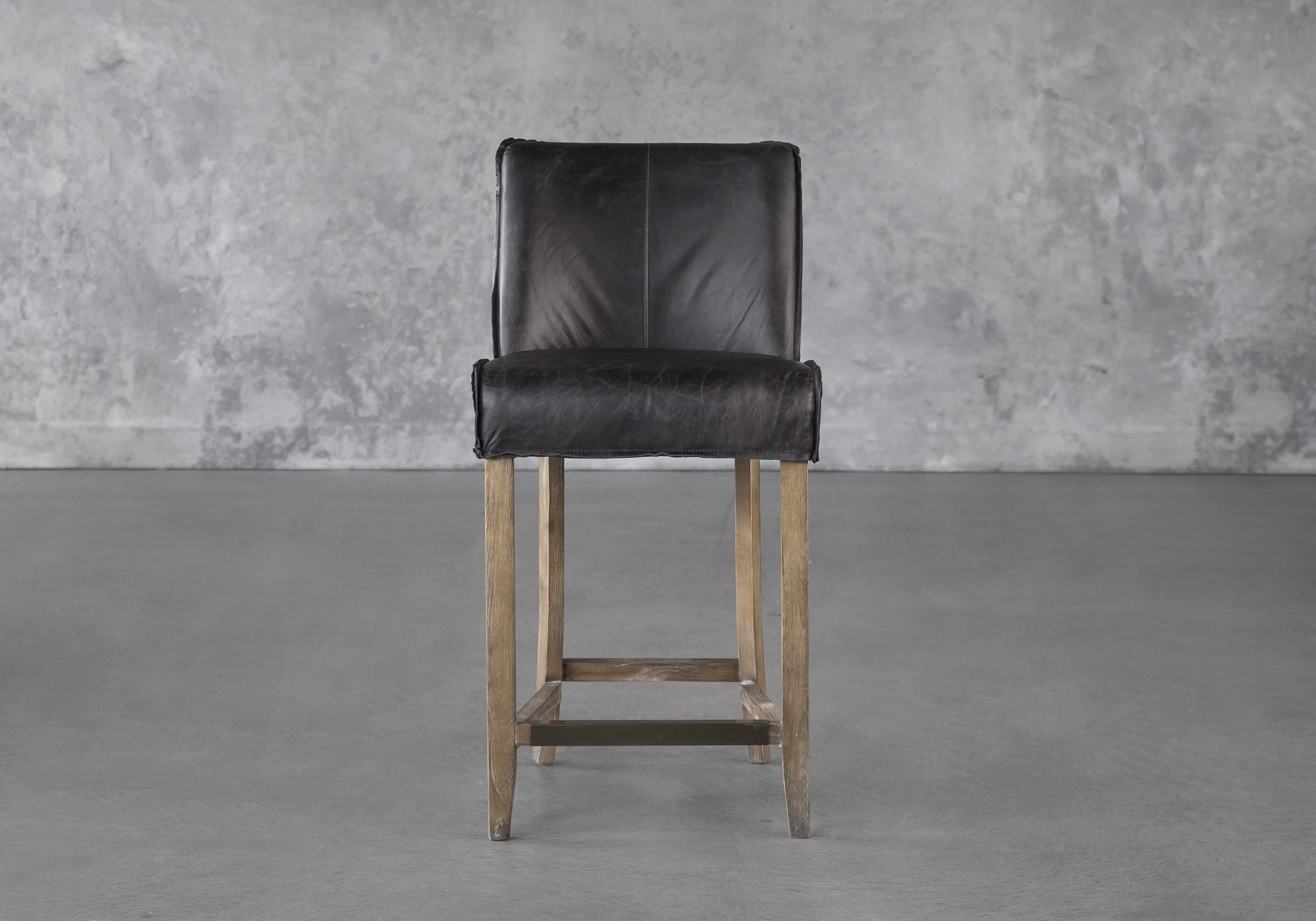 Jonny Counter Stool Black Front