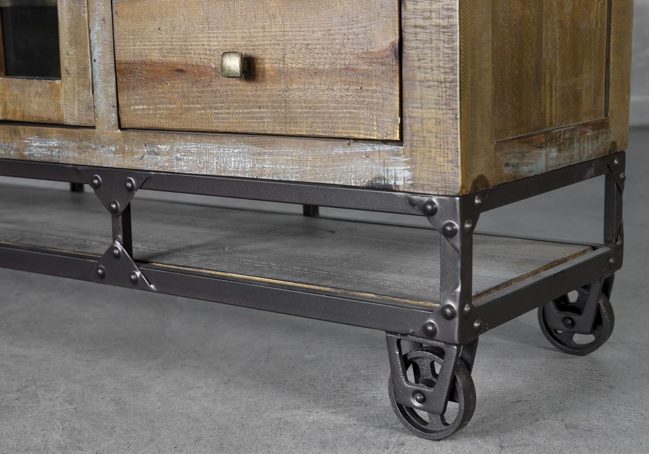 La Paz TV Stand, Close Up, Base