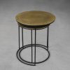 Latina End Table in Brass, Angle