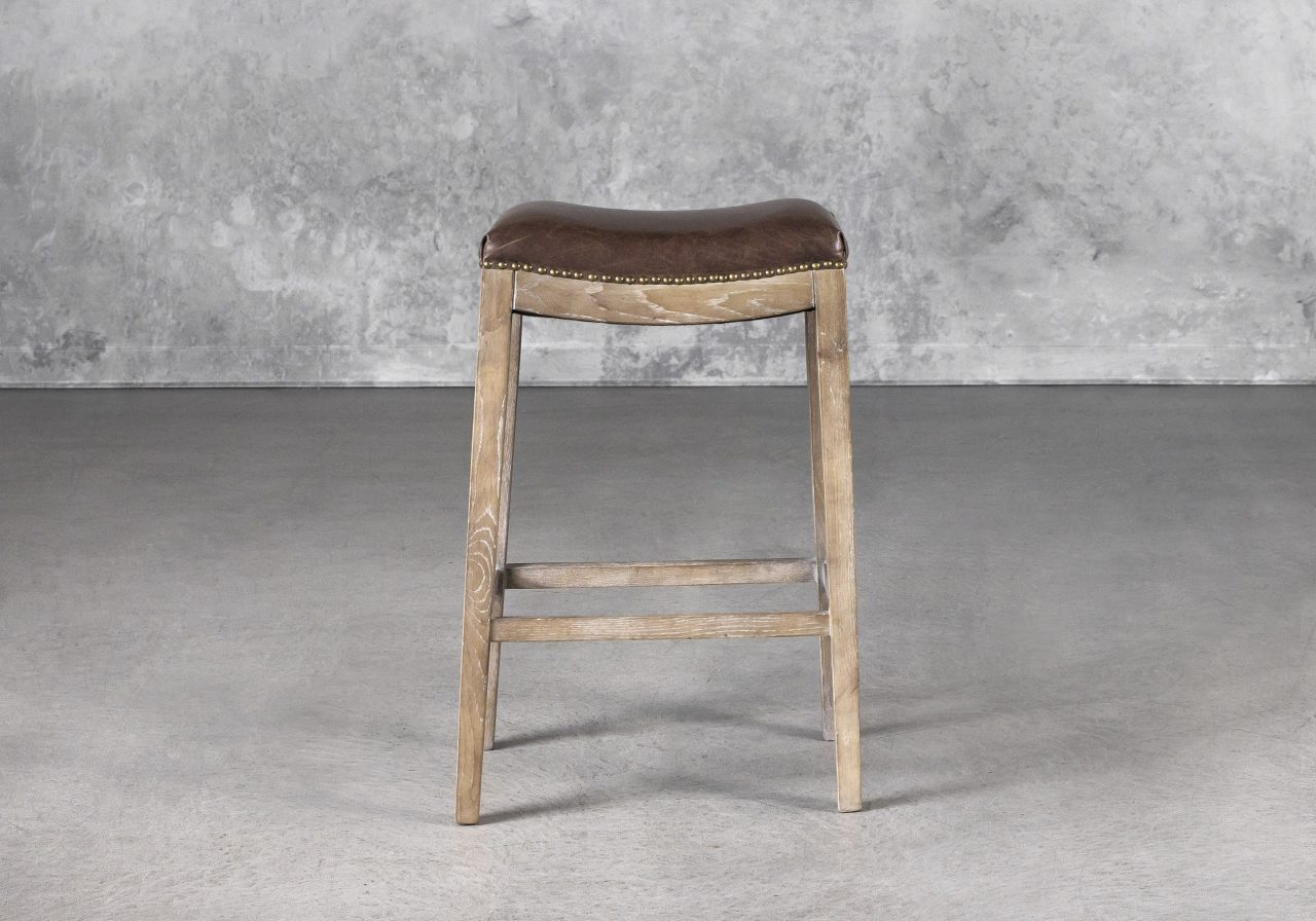Ness Barstool in Brown, Front
