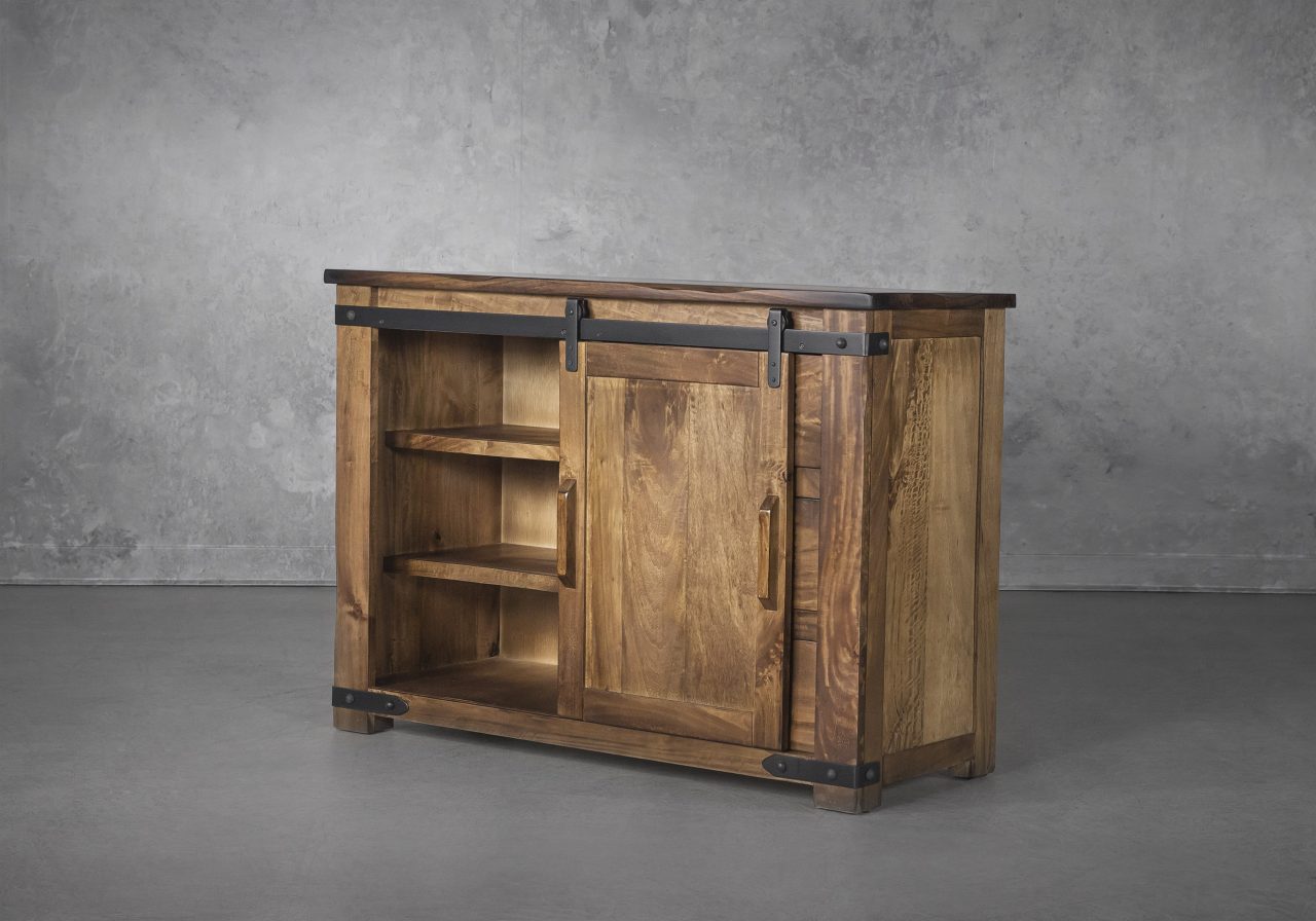 Parota TV Unit, Door Open