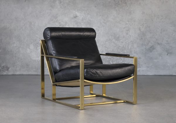 Aaron Chair in Black, Angle Aaron Chair in Black, Angle