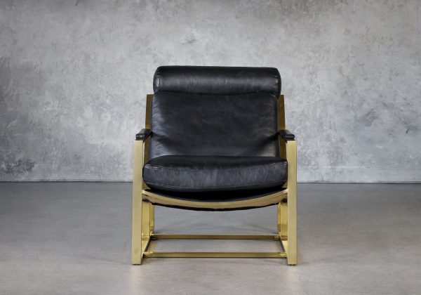 Aaron Chair in Black, Front
