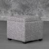Becky Ottoman in Grey B543, Angle