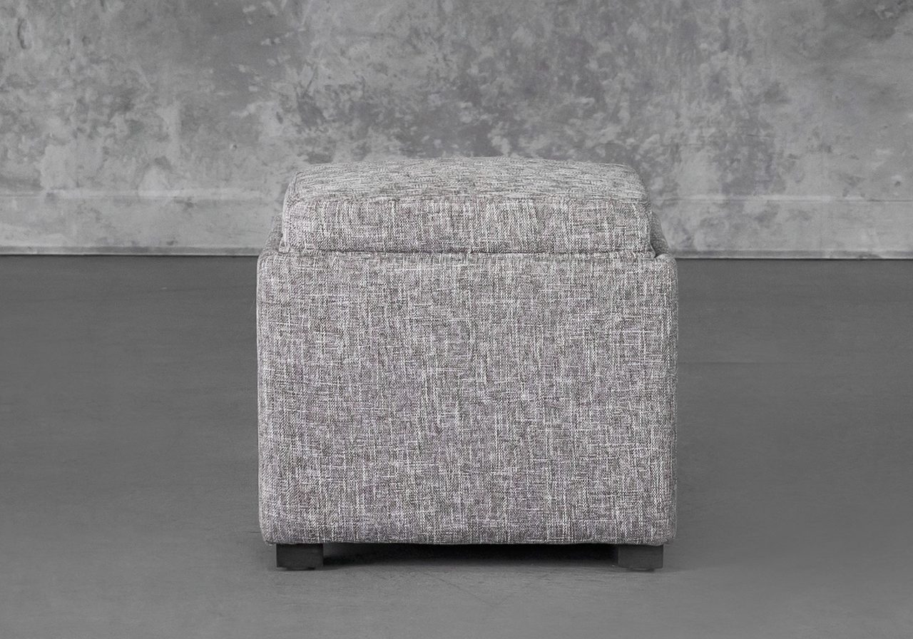 Becky Ottoman in Grey B543, Front