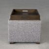 Becky Ottoman in Grey B543, Top Turned