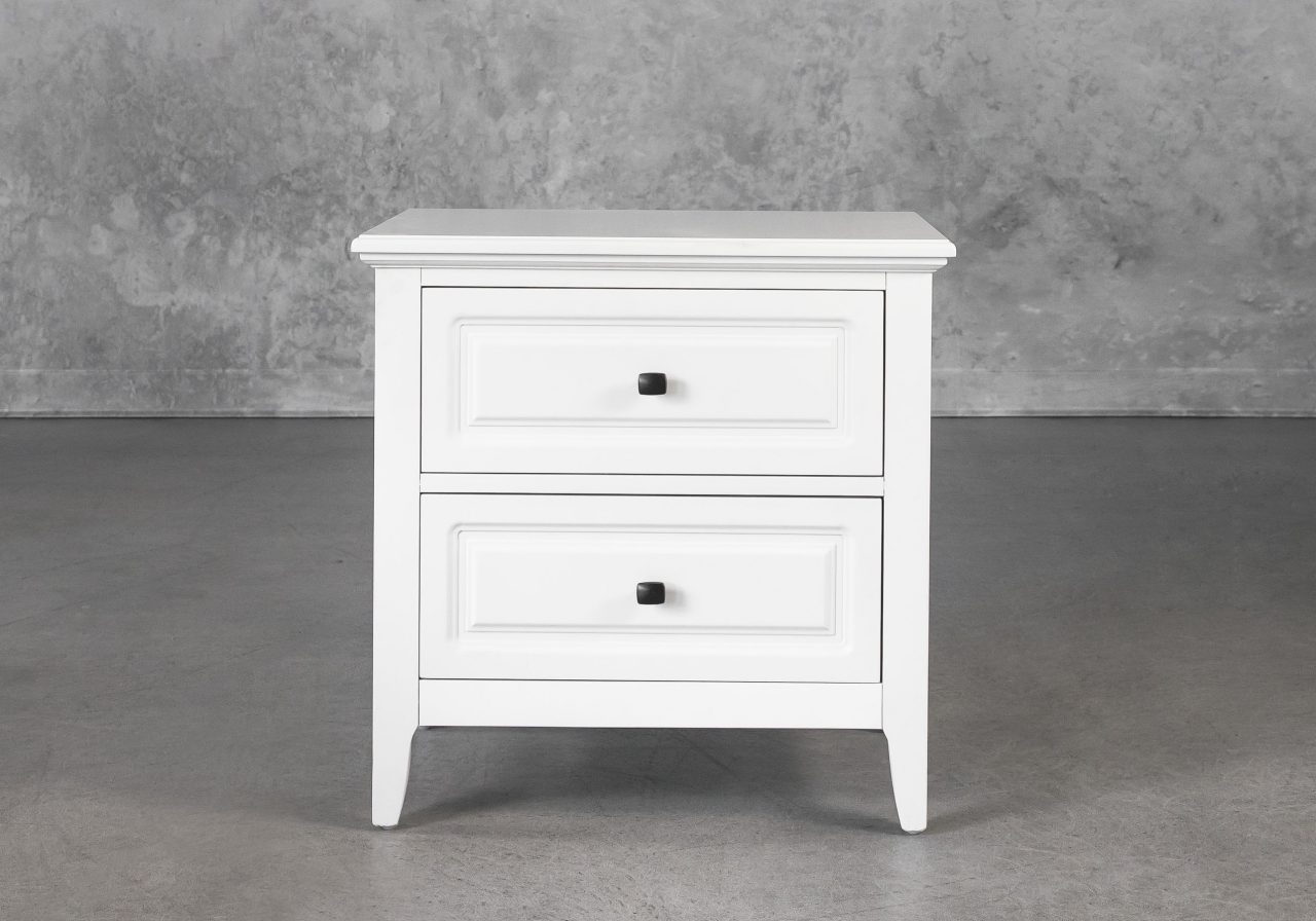 Jesse Night Stand in White, Front