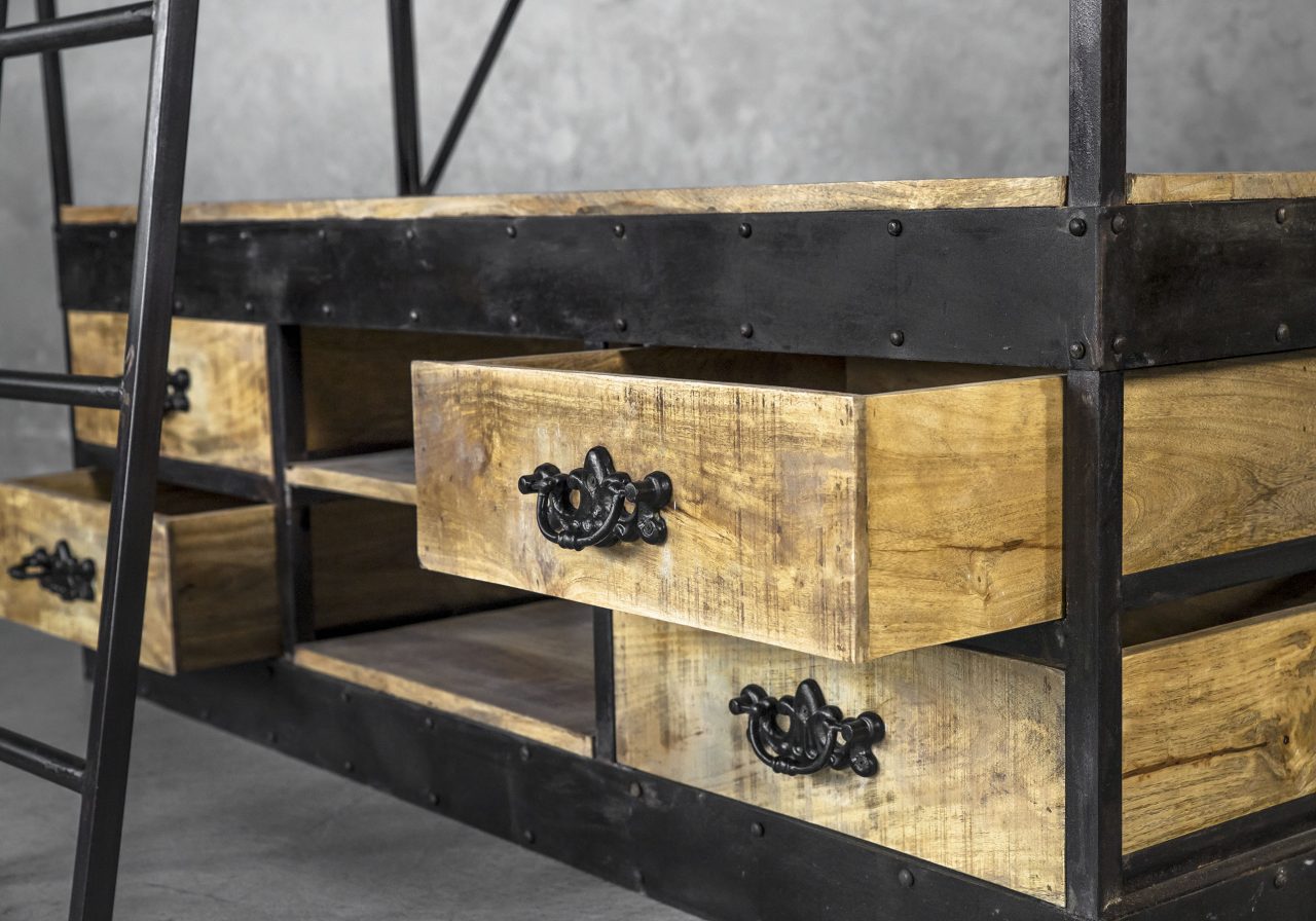 Library Bookcase, Drawers