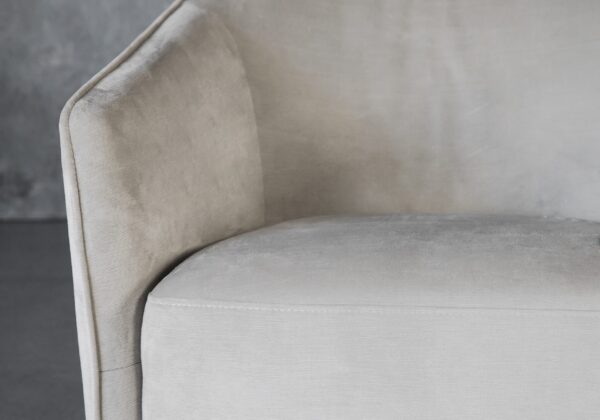 Milner Swivel Chair Beige Close Up scaled