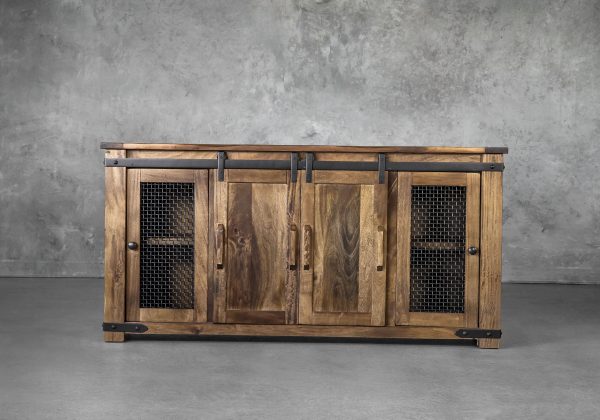 Parota TV Stand 70 Inch, Front