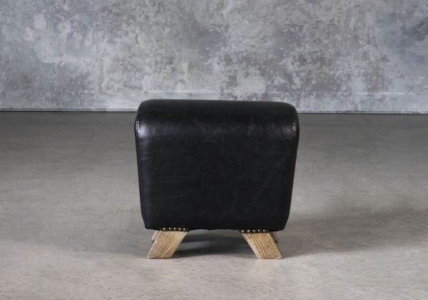 Wilber Ottoman in Black, Front
