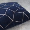 Mesh Navy Pillow 20 x 20, Close Up