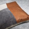 Feltan Leather Pillow 20 x 20, Angle