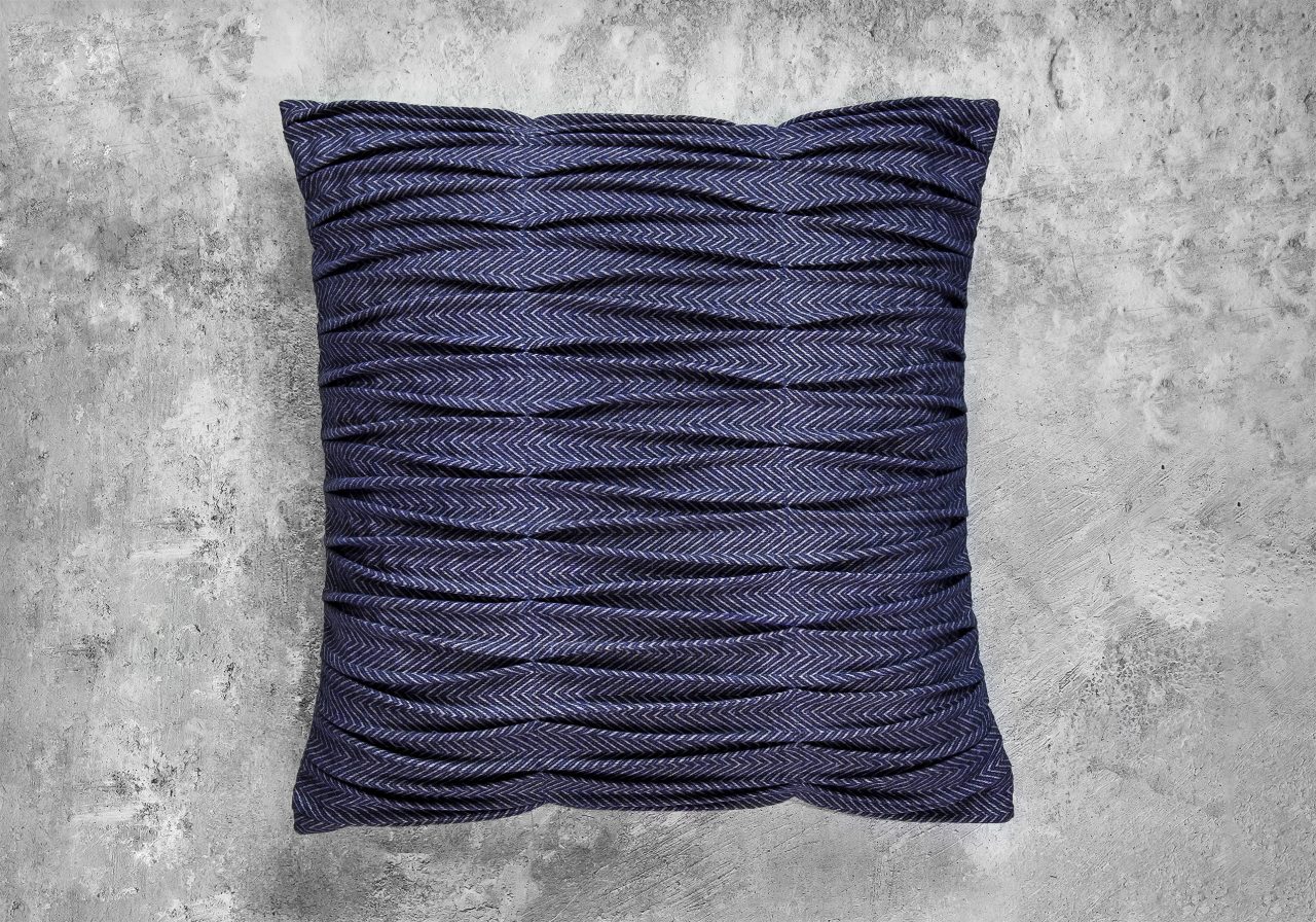 Herring Blue Pillow 20 x 20, Top