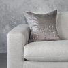 Metallic Grey Pillow 20 x 20, Front