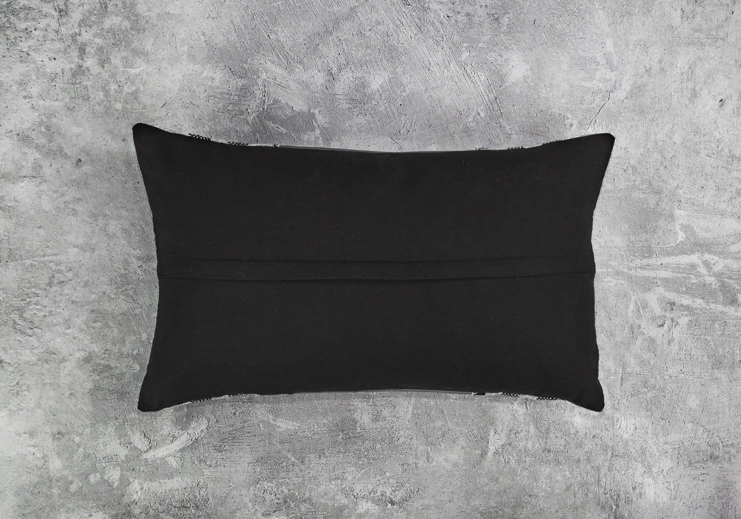 Pround brown top grain leather with canvas 12 x 20 throw pillow