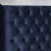 Albert Bed in Navy, Close Up