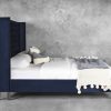 Albert Bed in Navy, Side