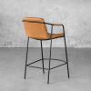 Boto Counter Stool in Light Brown, Back