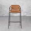 Boto Counter Stool in Light Brown, Front