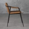 Boto Dining Chair in Light Brown, Side