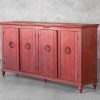 Capri Console in Red, Angle
