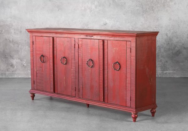Capri Console in Red, Angle