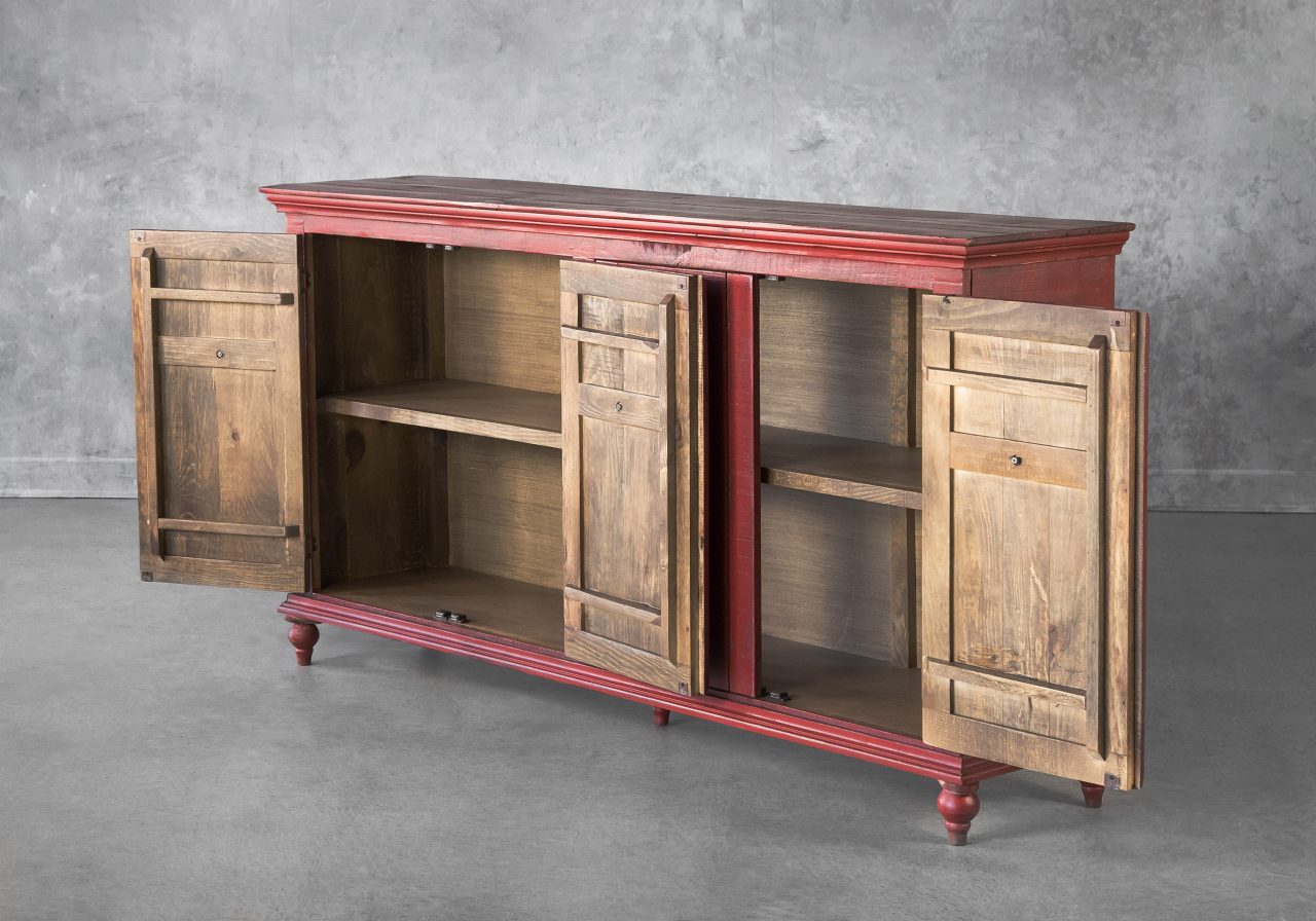 Capri Console in Red, Open