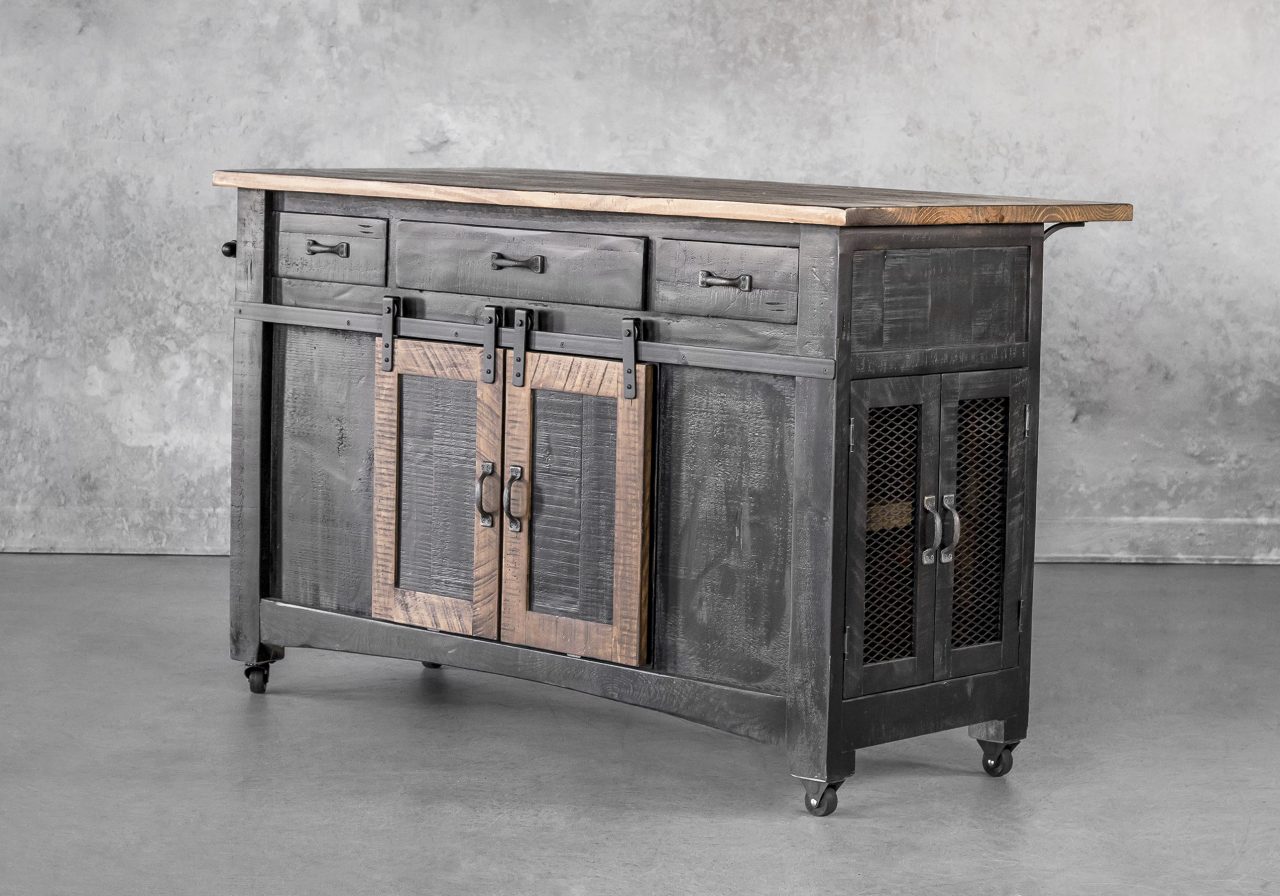 Eblo Kitchen Island, Angle