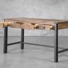 Parota Desk, Angle, Open